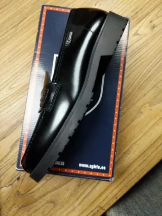 Zapatos Mocasines Escolares Niña Negro Nuevos