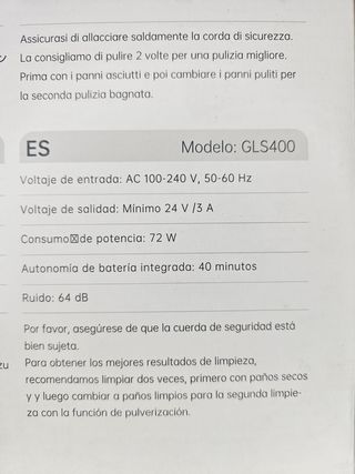 Robot Limpiacristales Eléctrico Inteligente