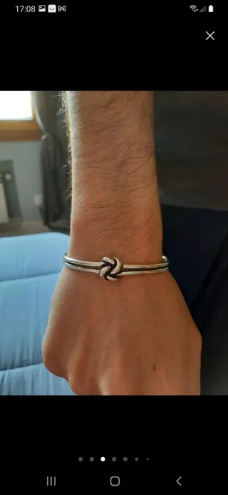 Pulsera nudo plata 925 nueva