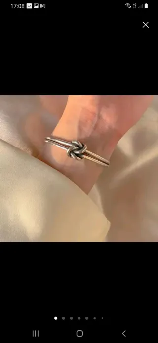 Pulsera nudo plata 925 nueva