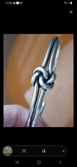 Pulsera nudo plata 925 nueva