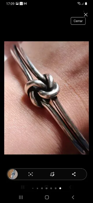 Pulsera nudo plata 925 nueva