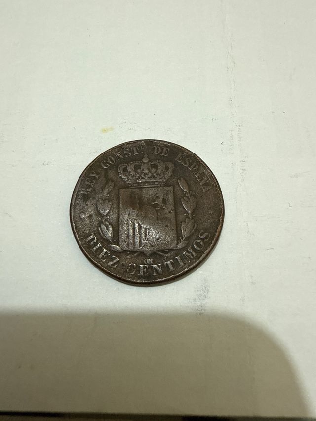 10 Centesimi 1877 Alfonso XIII