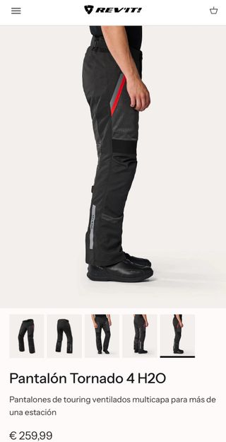 Chaqueta y pantalón moto REV'IT TORNADO 4 H2O