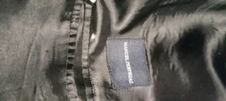 Traje de Raya Gris y Negro