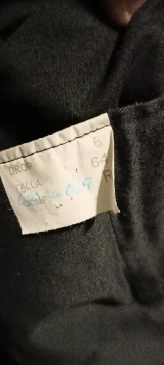 Traje de Raya Gris y Negro