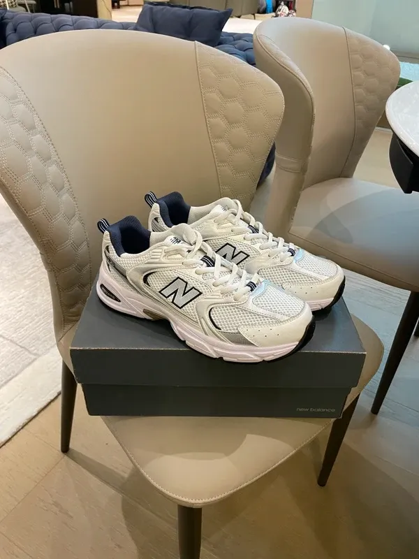 Néw Bálánce 530 White Silver Navy Talla 37.5