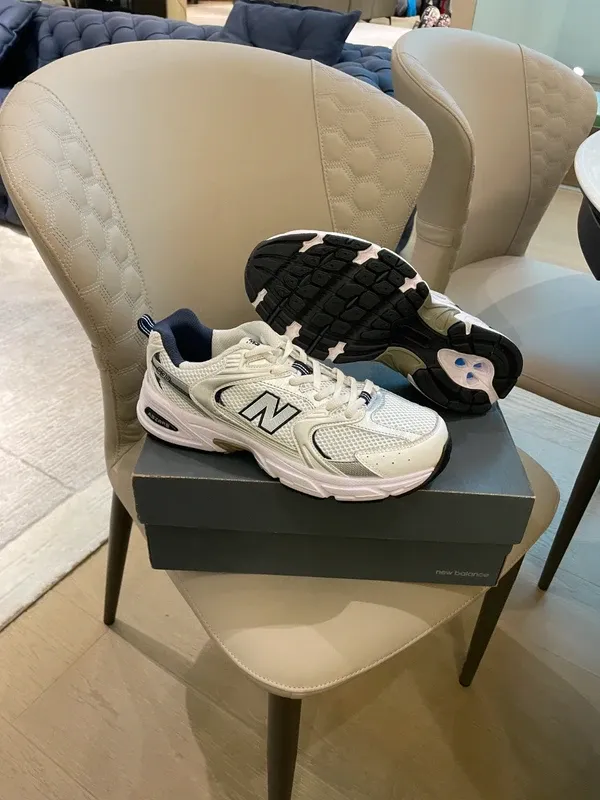 Néw Bálánce 530 White Silver Navy Talla 37.5