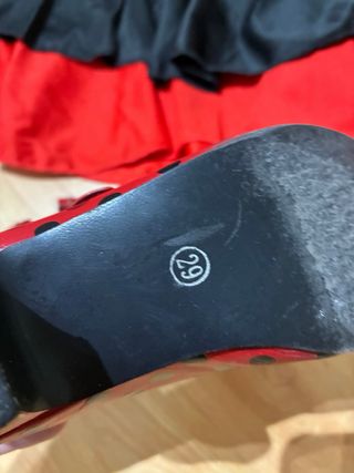 Traje Sevillana Niña Lunares Rojos