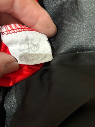 Traje Sevillana Niña Lunares Rojos