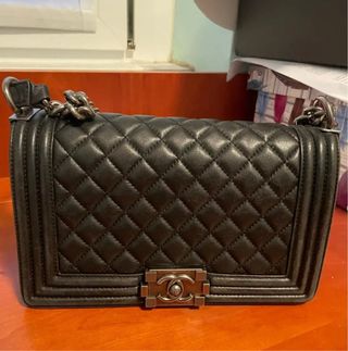 Borsa Chanel Pelle Nera Trapuntata