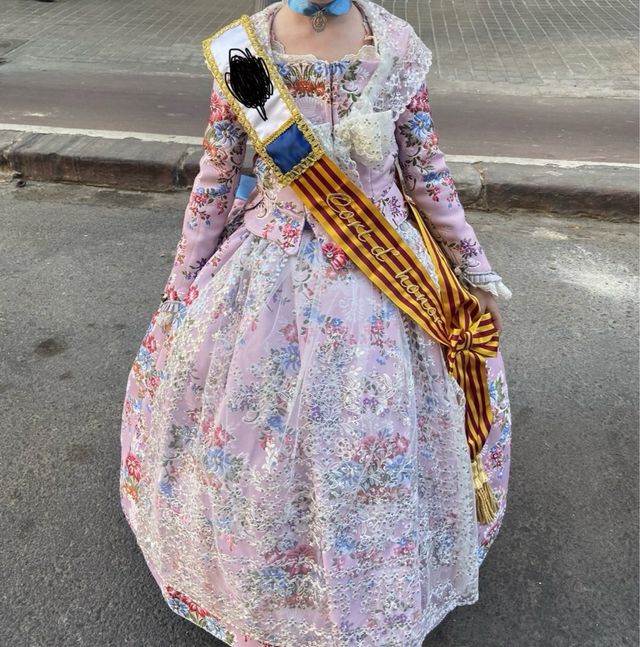 Traje Fallera Niña Rosa 4-7 años