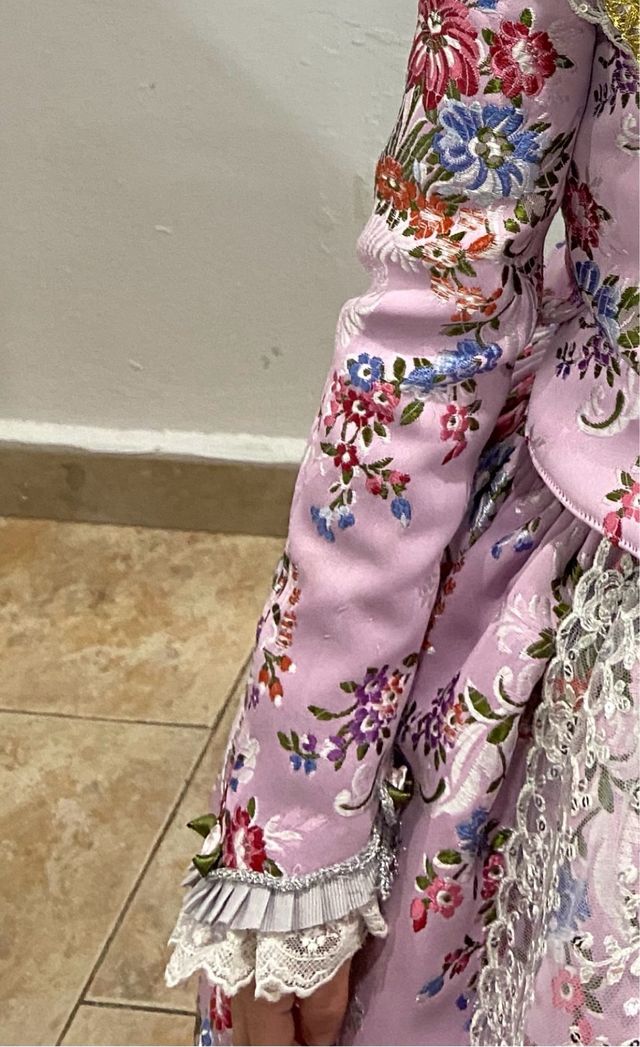 Traje Fallera Niña Rosa 4-7 años