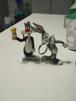 Portachiavi Bugs Bunny e Silvestro