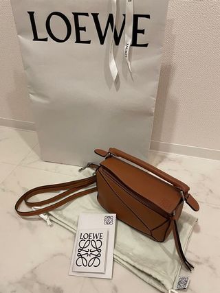 Bolso Loewe Marrón Piel