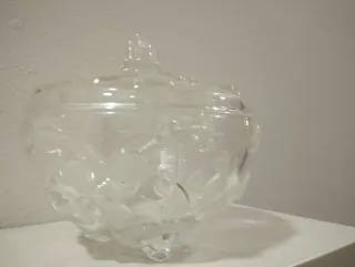 Conjunto 2 bomboneras cristal tallado