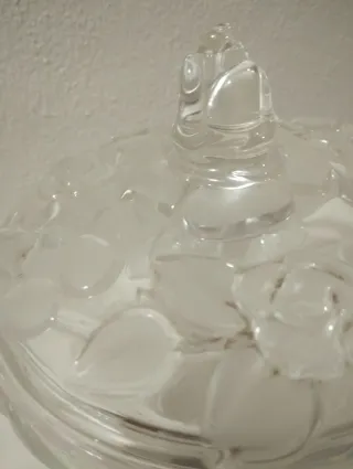 Conjunto 2 bomboneras cristal tallado