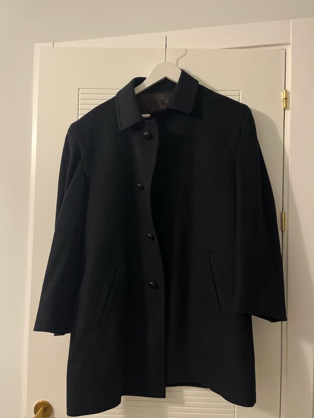 Abrigo Loden Negro Talla L