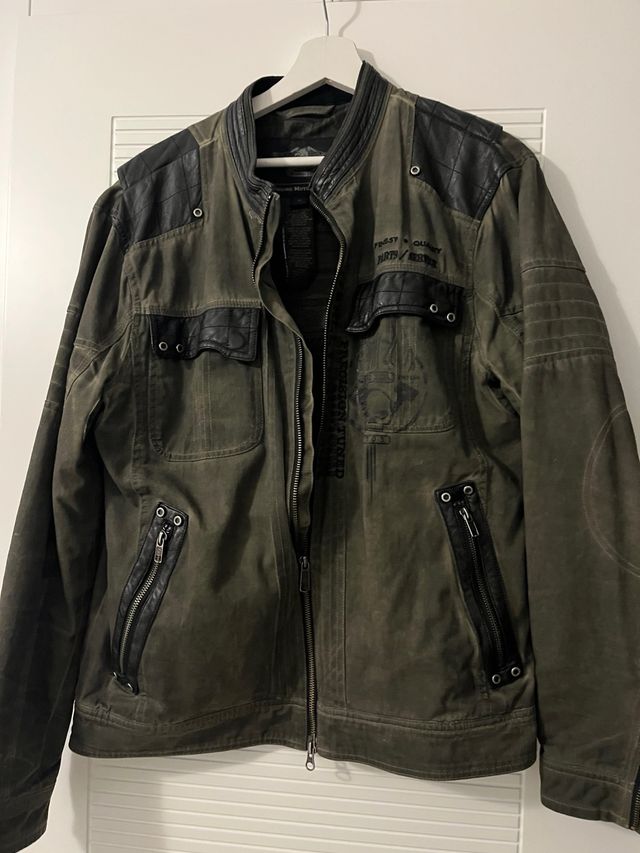 Cazadora Harley Davidson Talla L Verde Oliva