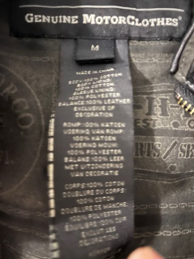 Cazadora Harley Davidson Talla L Verde Oliva