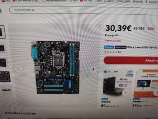 PC G2030 + Placa P8H61-M LX3 Plus R2