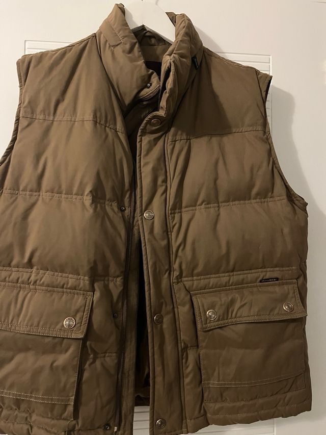 Chaleco Moorer Marrón de plumas talla L