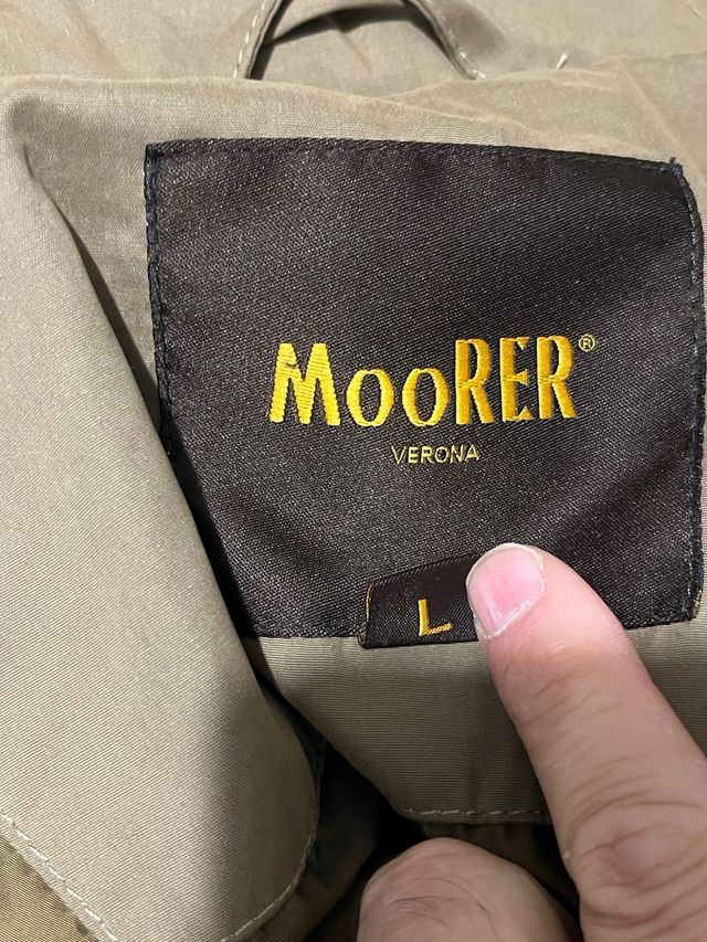 Chaleco Moorer Marrón de plumas talla L