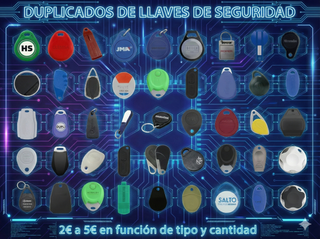 Duplicado de llaves de proximidad y magnéticas