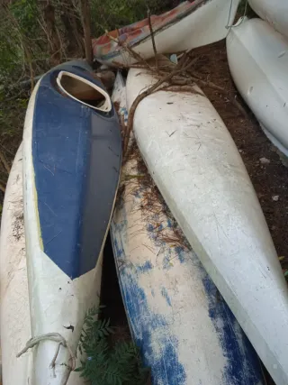 Piragua Kayak Blanca y Azul y otros colores y mode