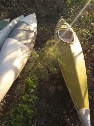 Piragua Kayak Blanca y Azul y otros colores y mode