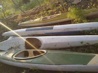 Piragua Kayak Blanca y Azul y otros colores y mode