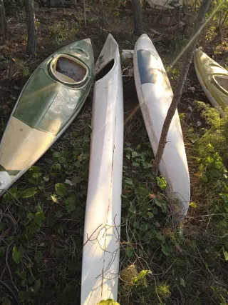 Piragua Kayak Blanca y Azul y otros colores y mode