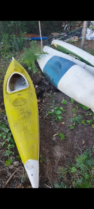 Piragua Kayak Blanca y Azul y otros colores y mode