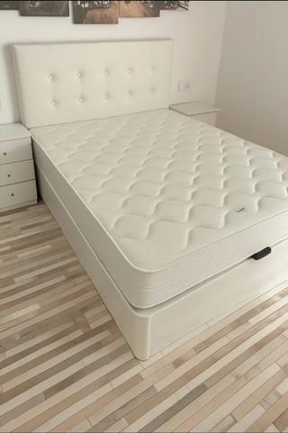 Camas completas con canapé y colchón viscoelástico