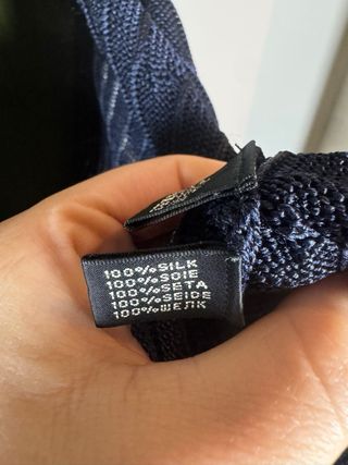 Cardigan Ralph Lauren 100% Seta Blu