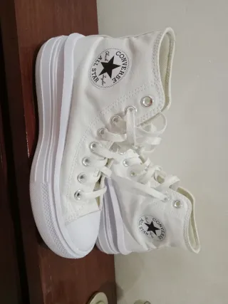 Converse All Star Plataforma Blancas