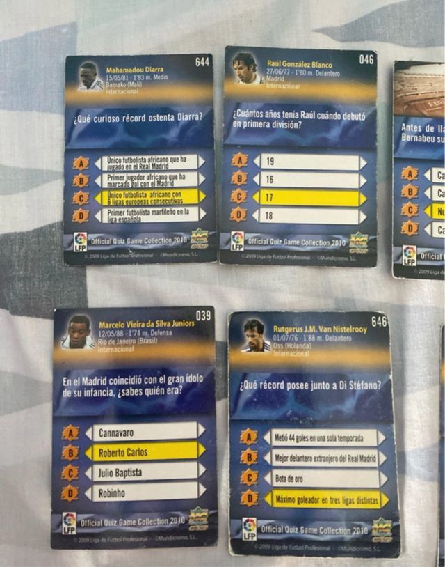 Cromos Real Madrid: Marcelo, Diarra, Raúl