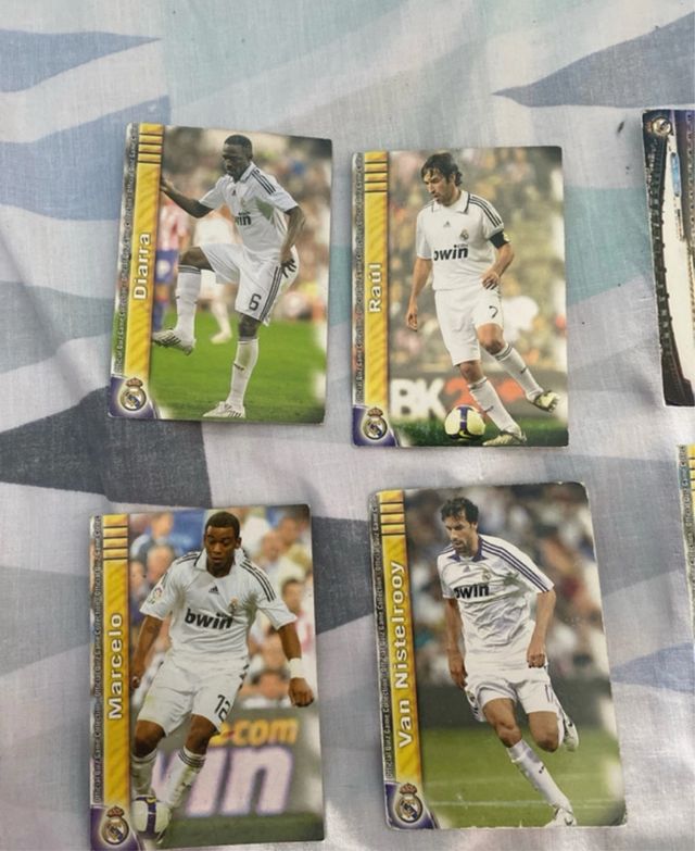 Cromos Real Madrid: Marcelo, Diarra, Raúl
