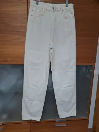 Pantalón Mango Beige Talla M