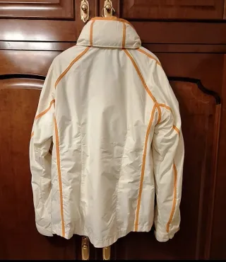 Chaqueta Columbia Blanca y Naranja