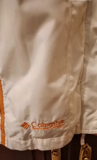 Chaqueta Columbia Blanca y Naranja