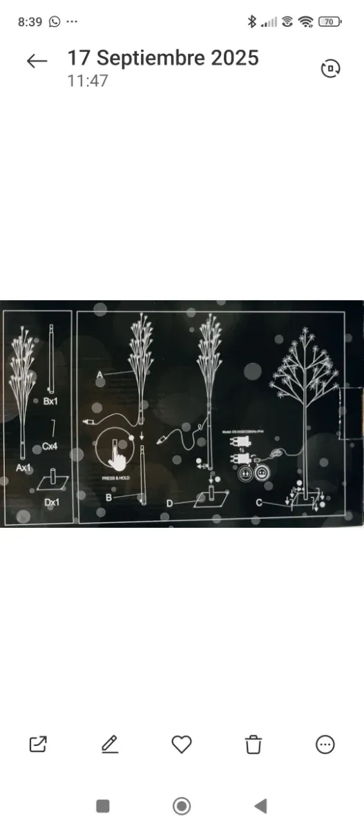 Árvore de Natal 216 LED