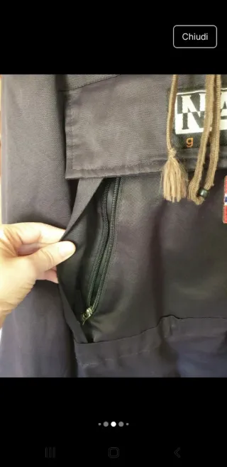 Giubbotto Napapijri blu con cappuccio