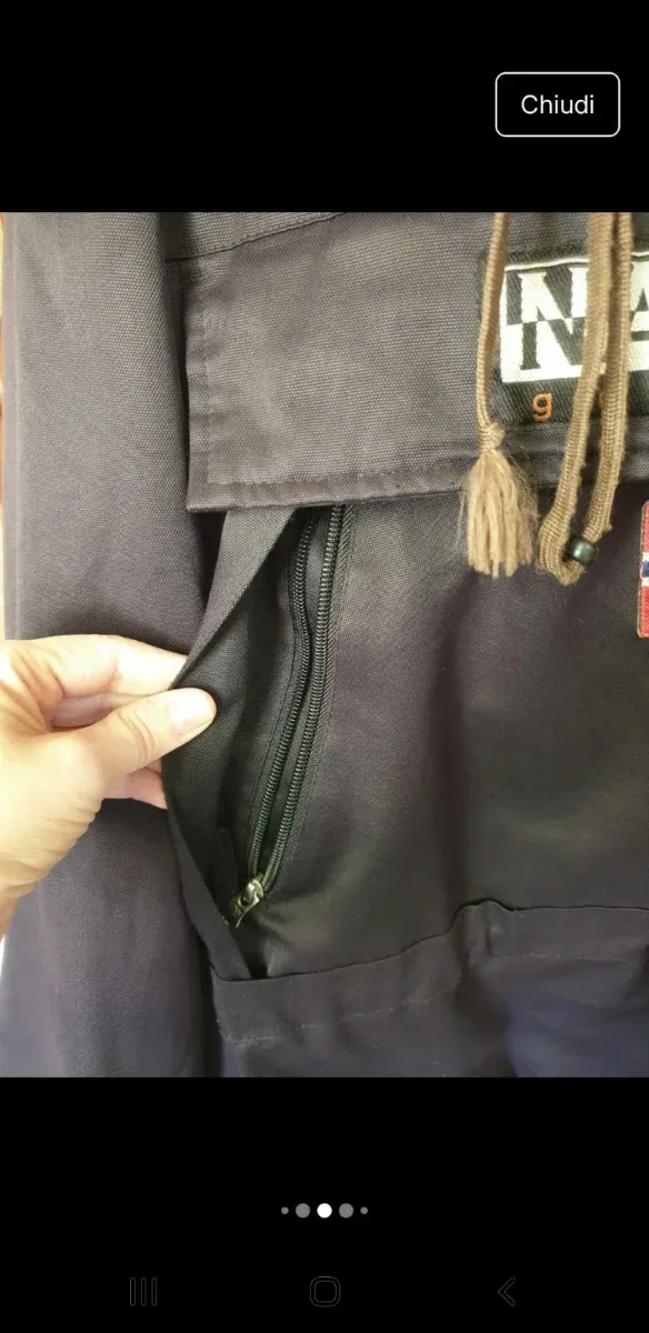 Giubbotto Napapijri blu con cappuccio