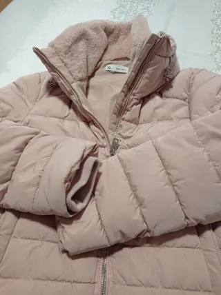 Cazadora acolchada rosa