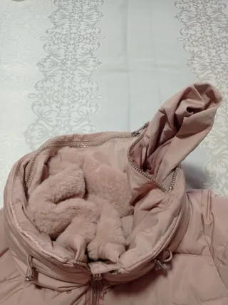 Cazadora acolchada rosa