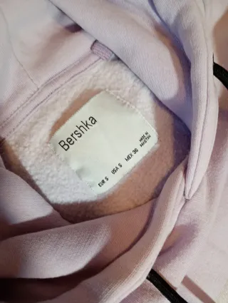 Sudadera Bershka Lila con Estampado unisex