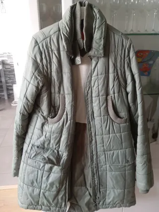Parka acolchada invierno verde