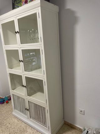 Vitrina blanca 8 departamentos