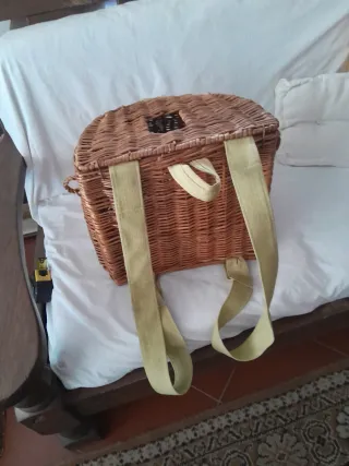Zaino Cesta Vintage Pesca 34x34 cm